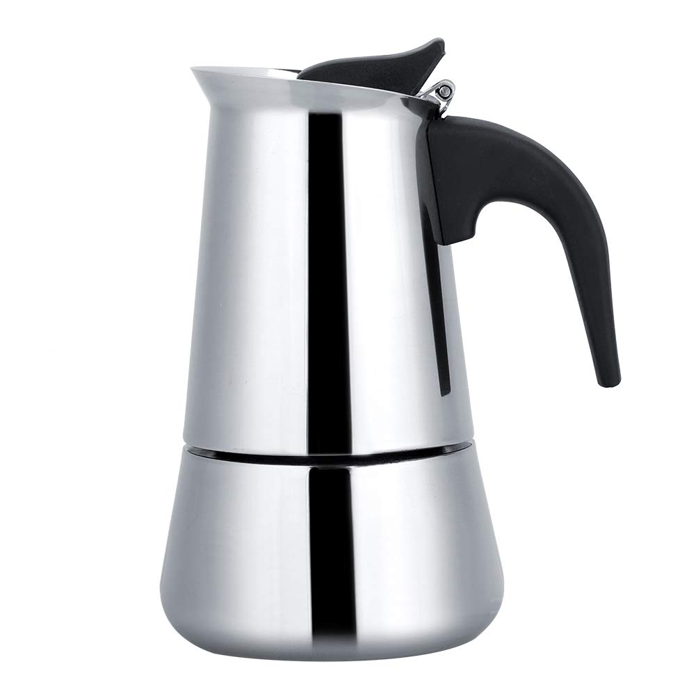 Premium Portable Stainless Steel Moka Espresso Coffee Maker with Moka Pot, Convenient for Home and Travel (450ml)