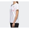 Adidas T Shirts Women's White Crew Neck Moderate Straight Fit GL5645