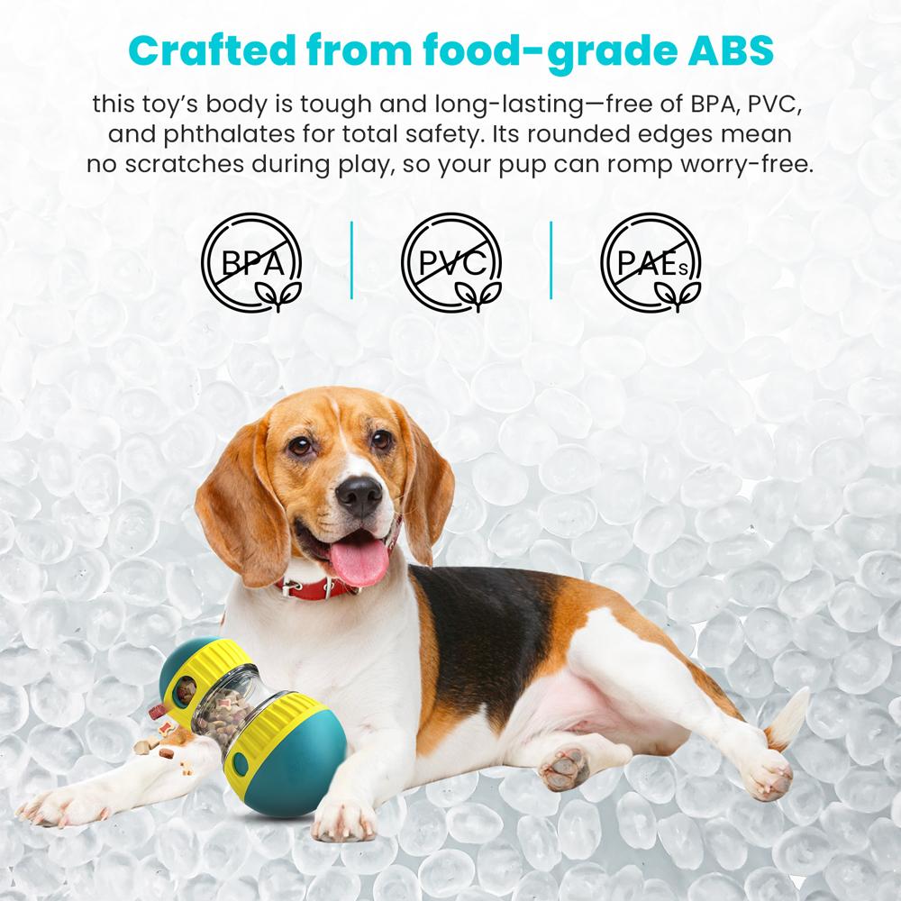 Hund Futterball Tumbler Langsamfütterer Auslaufender Futterball Futterspender Interaktives Jagd-Trainingsspielzeug für Kleine Mittelgroße Große Hunde