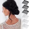 24 Pcs French Teeth Hair Combs Small Hair Side Combs Hairs Clip Comb DIY Bridal Wedding Veil Comb for Headwear Hair Accessories