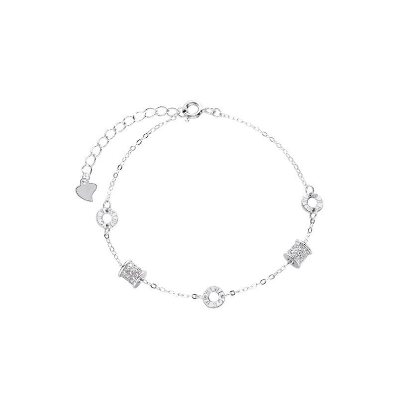 

Маленький браслет на талию с римскими цифрами, женский нишевый высококачественный легкий роскошный простой изысканный браслет из розового золота, ювелирные изделия для рук