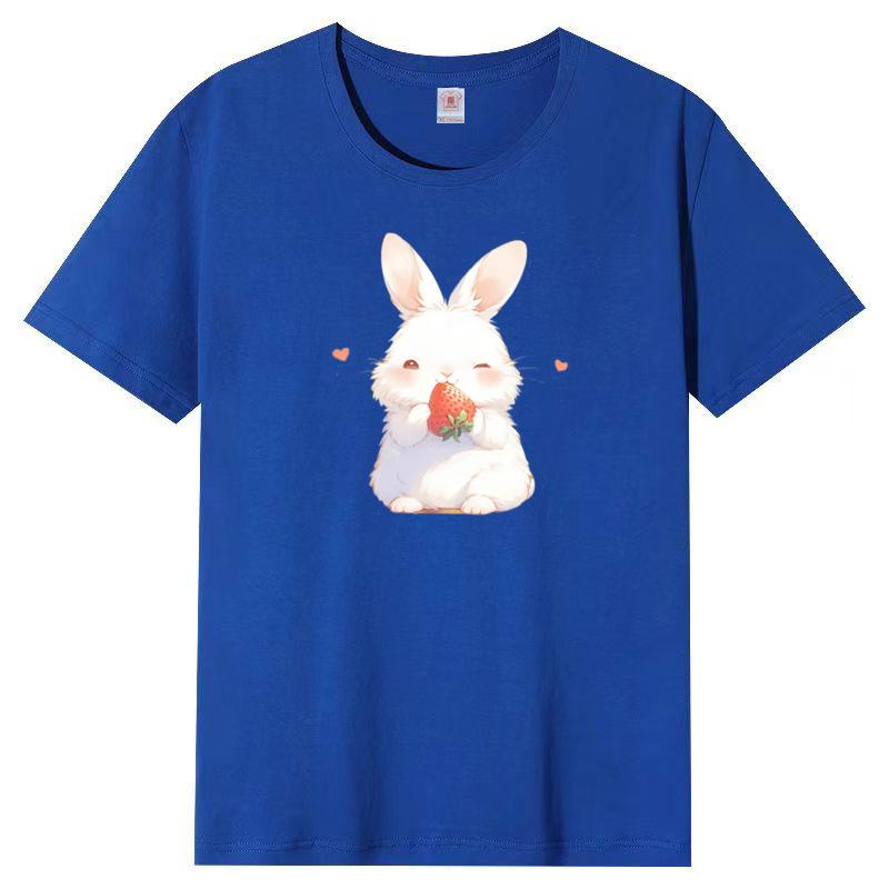 Summer New Short-sleeved T-shirt Female Cotton Loose Korean Cartoon Printing Half-sleeved Blouse