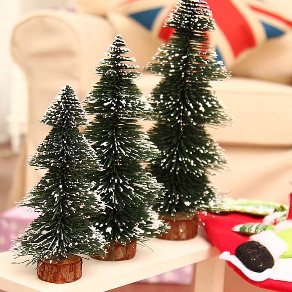 Plastic Christmas Silk Cedar Green Artificial Xmas Pine Tree New Year Gift