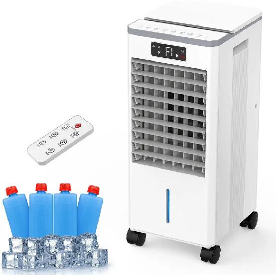 

Portable Air Conditioner, 3-in-1 Evaporative Cooler with Remote, 2-Gal Tank, Quiet for Bedroom Office