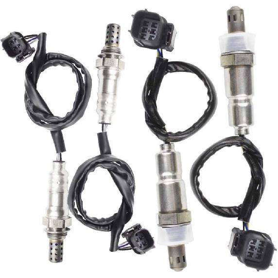 4PCS Oxygen Sensor 1 & 2 for 2010-2011 Honda Accord Crosstour 3.5L; 2012 Honda Crosstour 3.5L Upstream + Downstream