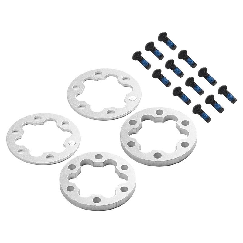 4PCS Brake Gasket Spacer Set for Electric Scooter and E Bike 6 Holes Disc Washer 25mm Suitable for 44MM Rotors Includes Screws
