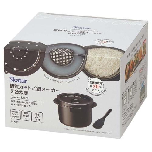 Skater Microwave Oven Carb Cutting Rice Maker 2-Cup Microwave Rice Cooker UDG2N-A