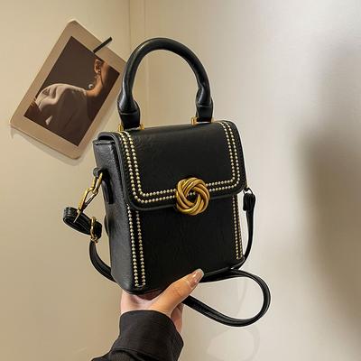 High-end retro caixa saco para as mulheres 2024 nova moda portátil bolsa de ombro versátil casual viajar crossbody saco