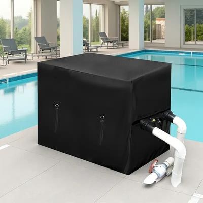 VECOO Oxford-Gewebe Pool-Wärmepumpenabdeckung - UV- und staubbeständig, Passend für oberirdische Pools, Ganzjahres-Außenbereich