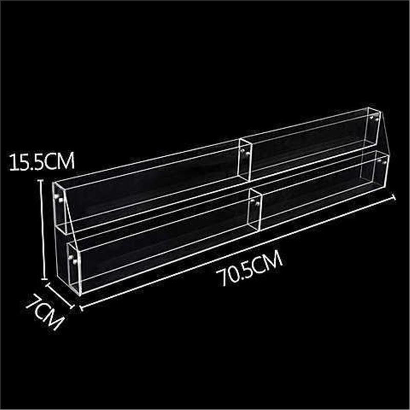 Multifunctional Acrylic Display: Booklet Rack, Pen Holder, Notebook & Magazine Organizer, Greeting Card Stand.