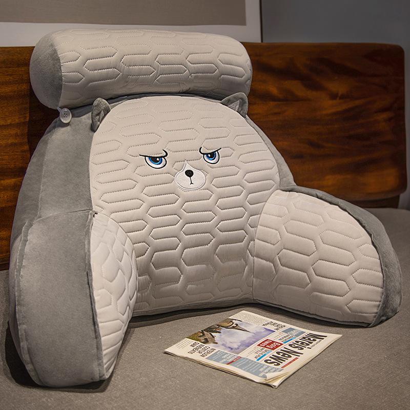 Pregnant Women Silk Waist Pillowv-Bedside Backrest Cushion Large Sofa Pillow & Bed Reading Pillow Soft Supportive Comfort Pillow