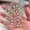 3D Magical Girl Embossed Nail Art Stickers with Adhesive Backing