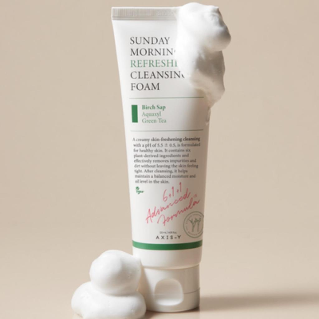 AXIS-Y Sunday Morning Refreshing Cleansing Foam Gentle Facial Cleanser 120ml