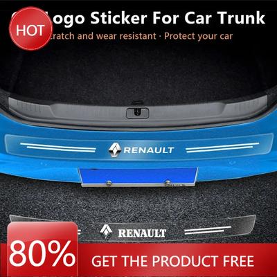 2026 Horké Pro Renault Kryty kol 1 ks Odznak kufru auta Průhledná ochranná samolepka pro Renault Megane 1 2 3 4 Duster Logan Capt