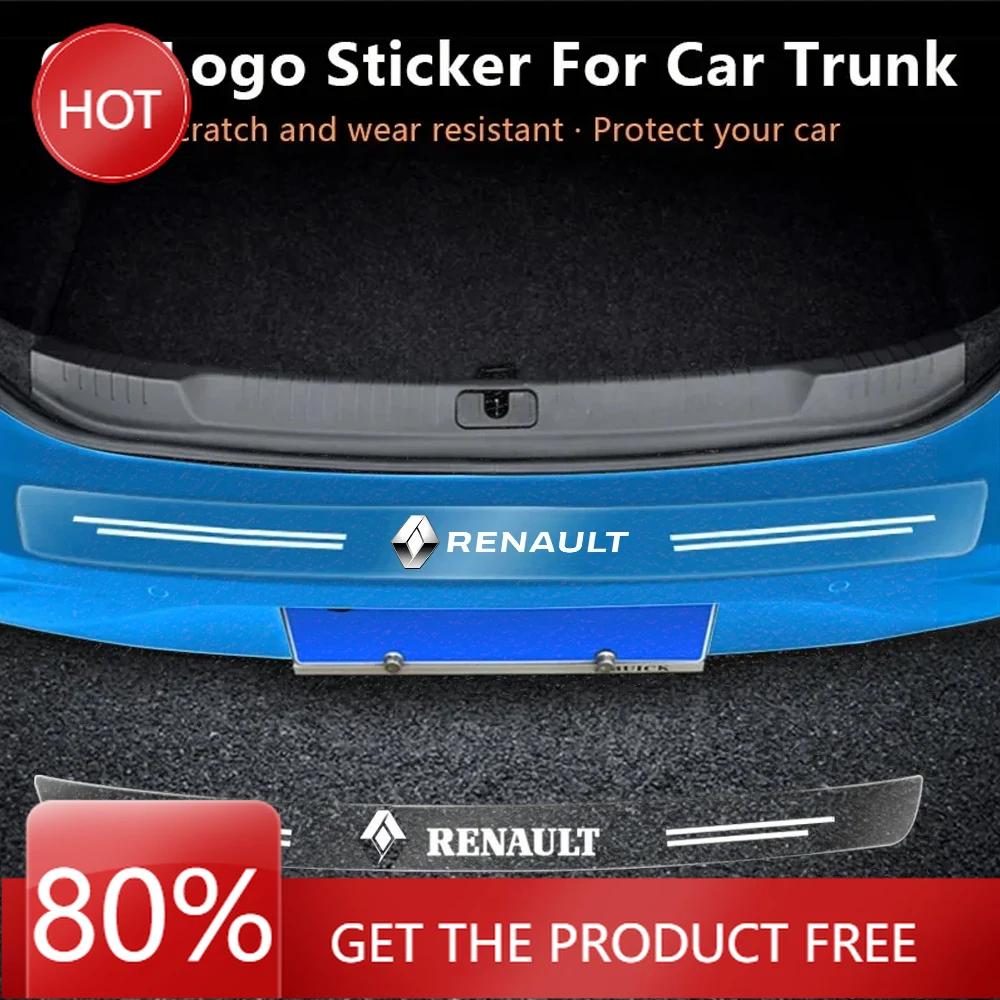 2026 Heiß Für Renault Radkappen 1 Stück Auto Kofferraumemblem Transparenter Schutzaufkleber für Renault Megane 1 2 3 4 Duster Logan Capt