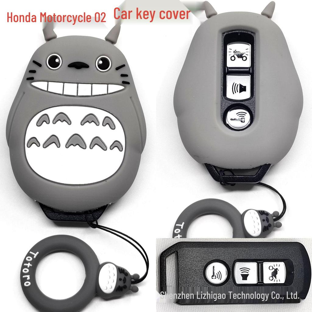 Cat Paw Cartoon Key Cover for Yamaha & Honda Motorcycles