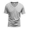 American Style Summer Quick Dry Mens V Neck Short Sleeve T Shirt