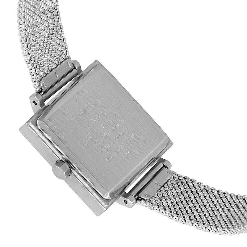 Casio SHEEN Japanese cultural gift box dry landscape series 3D relief dial simple waterproof quartz movement Japanese and Korean SHE-C121M-7AUPFKD