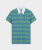BROOKS BROTHERS Vintage Striped Short Sleeve Polo (Blue) (Bbntmm7676Mfm)