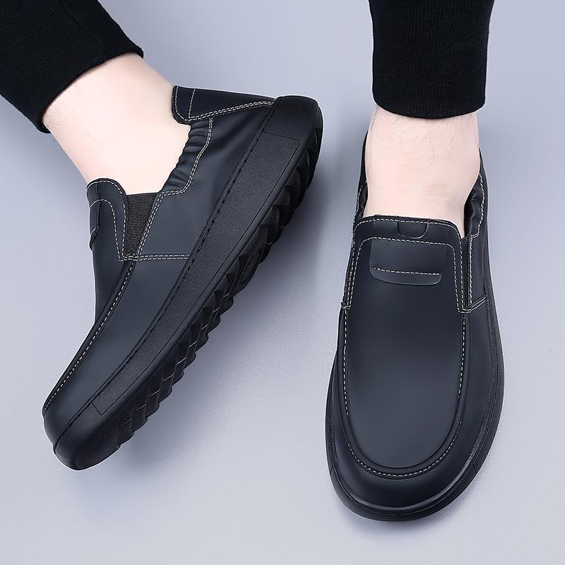 Men Leather Loafer Driving Shoes Slip On Moccasin Casual Walking Footwear Outdoor Office Daily Comfort Shoes Lightweight