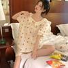 Summer New Lace Bow Bear Pajamas Women's Summer Short-sleeved Shorts Two-piece Women's Loungewear