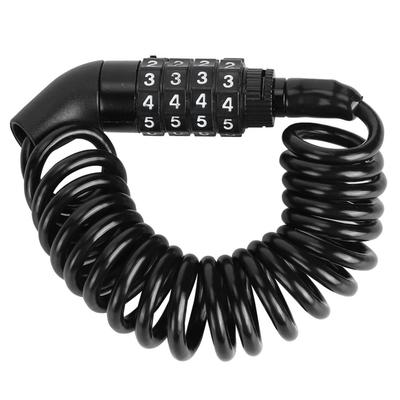 Universal Motorcycle Helmet Lock & Cable Code Combination PIN Locking Carabiner Black