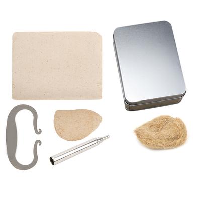 Feuerstahl mit hohem Kohlenstoffgehalt Feuerstein Feuerstarter Outdoor Überlebenswerkzeugset