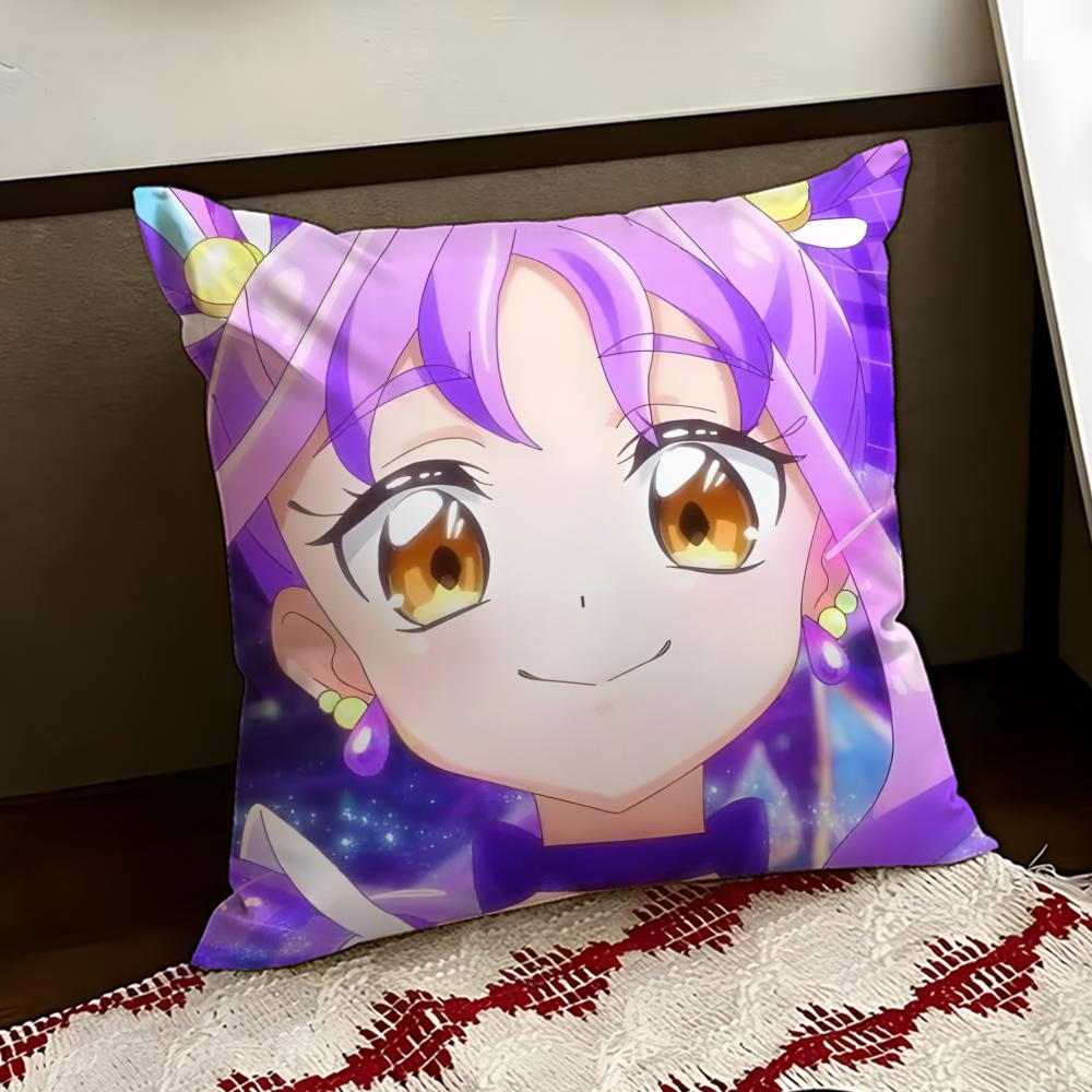 YYou and Idol PPretty Cure Cushion Cover Reversible Soft Durable Pillow Cover Home  Car MultiScene Use for Daily Comfort