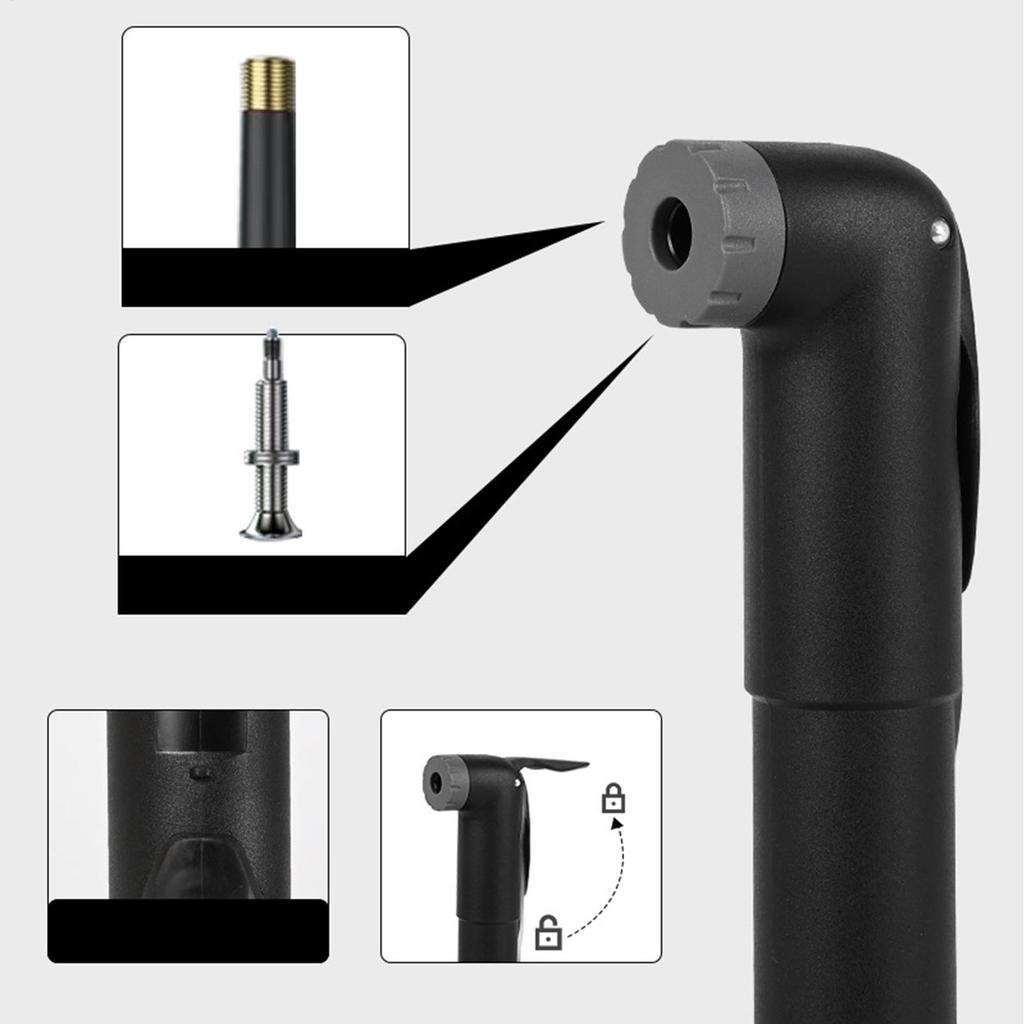 Bicycle Pump High Pressure Hand Mini Air Pump Bike Cycling Tire Inflator Portable Lightweight Road MT B Pump Accessory Dropship