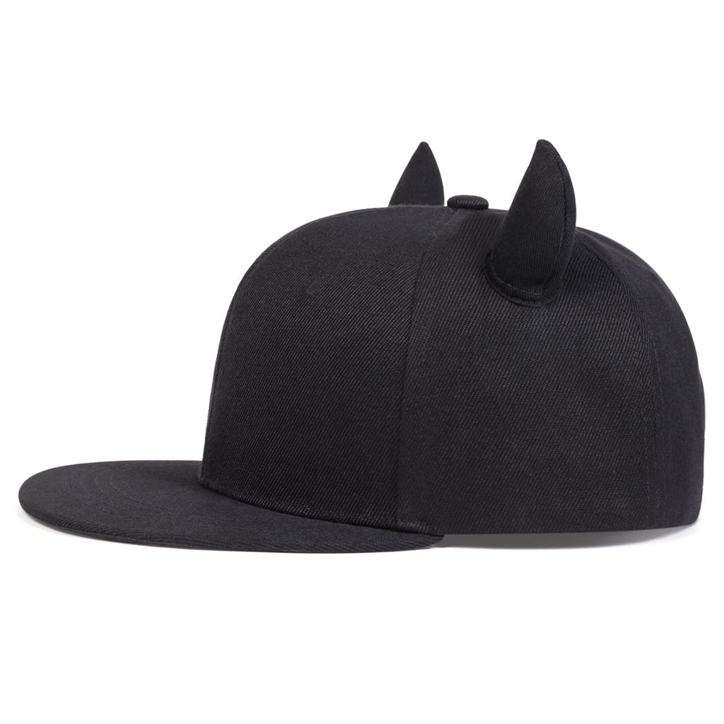 Unisex Cute Cow Horn Hip-hop Hats Fashion Spring Autumn Outdoor Adjustable Casual Baseball Caps Sunscreen Hat