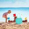 Beach Bag Mesh Pool Bag Sandproof Water-Resistant Sand Toy Organizer Foldable Travel For Cruise Ship Port Excursions