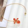 Retro Metal Flower Choker Necklace for Women – Light Luxury Fashion Accessory