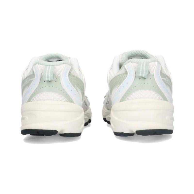 New Balance 530 Kids White Green Low Top Running Shoes Wear Resistant PZ530ZO