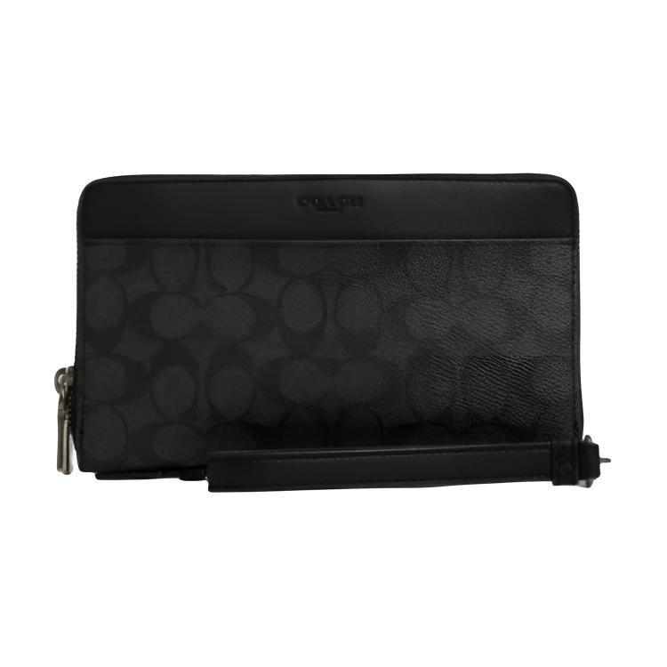 COACH Coated Canvas Wallet Regular Men`s