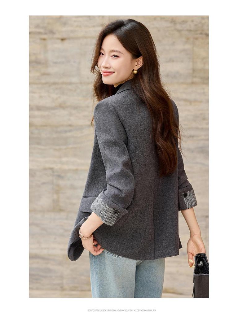 Women's High-End Loose Woolen Winter Suit Jacket 2025
