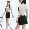 Side Slit Women's A-line Culottes Y2K Skirt with Safety Shorts Ins Mini Shorts Skirt  Spring Summer