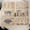 Mildred Payne's Oracle of Black Enchantment 52 Pcs 10.3*6cm Black Line Imagery Woodblock Style Cards