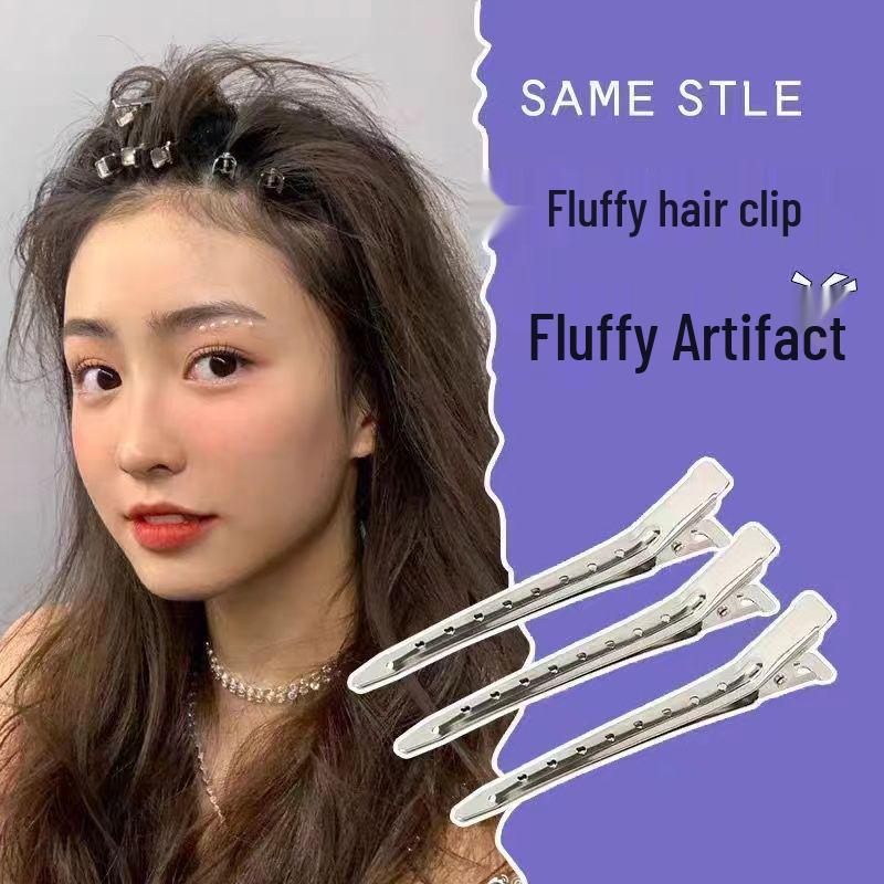 Duckbill Seamless Hair Claw Clip for Fluffy Roots, Bangs, and Makeup Hairpin Accessory