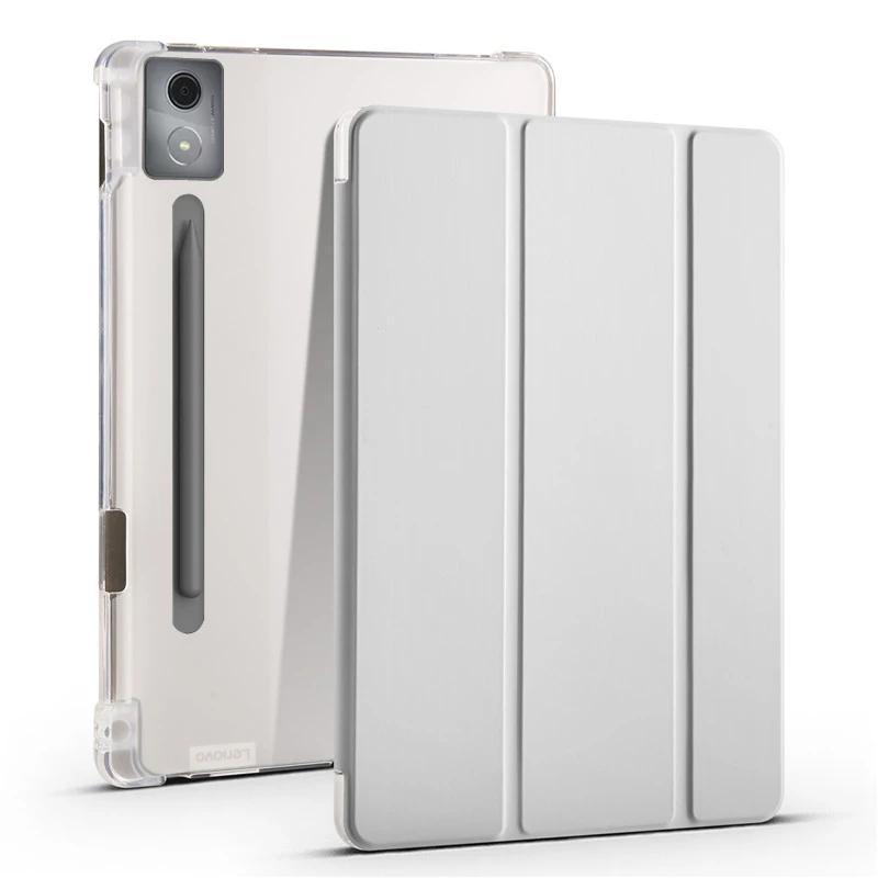 Pour coque Idea Tab Pro avec porte-stylo, triplié, dos souple, support, coque de tablette pour Idea Tab Pro 12.7, coque TB373FU Lenovo Idea Tab Pro