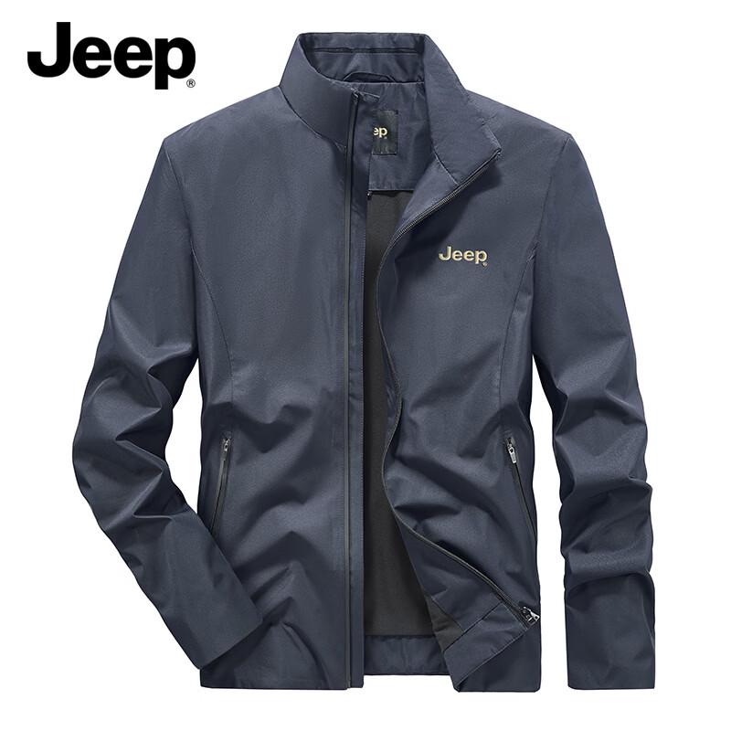 Jeep Men's Stand Collar Casual Jacket