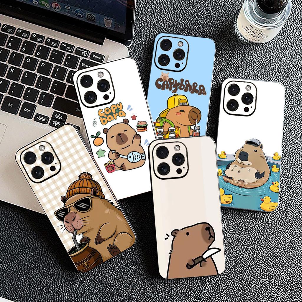 Comics Capybaras Wallpaper Handyhülle für Xiaomi Redmi Note 12 11 10 A3 Pro 10A 10C 12C Note12 5G 4G Schutzhülle