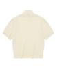 COVERNAT WOMAN Turtleneck Puff Sleeve Half Knit Ivory