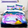 3pc Cinderella and Snow White Cartoon Children's Duvet Cover Set - Super soft (1*Duvet Cover + 2*Pillowcase, Without Core)