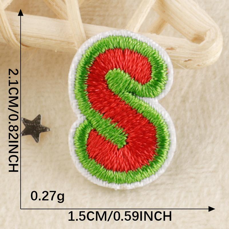 A-Z Embroidery Sticker Cartoon Original English Patch Clothing Accessories Badge Accessories Ironing < Unk > < Unk > Wappen Cloth Sticker