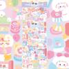 Moin Moin Sparkling Animal Assortment Featuring Korean Colorful Teddy and Polar Bear Also Suitable for and 2412sl335 Loose, Stickers, 23-Piece Set,