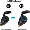 Aluminium Typ C Pd Power Delivery USB-Ladegerät 30 W QC 3.0 Schnellladegerät wasserdicht für Hella DIN-Buchse Bmw Ducati Triumph