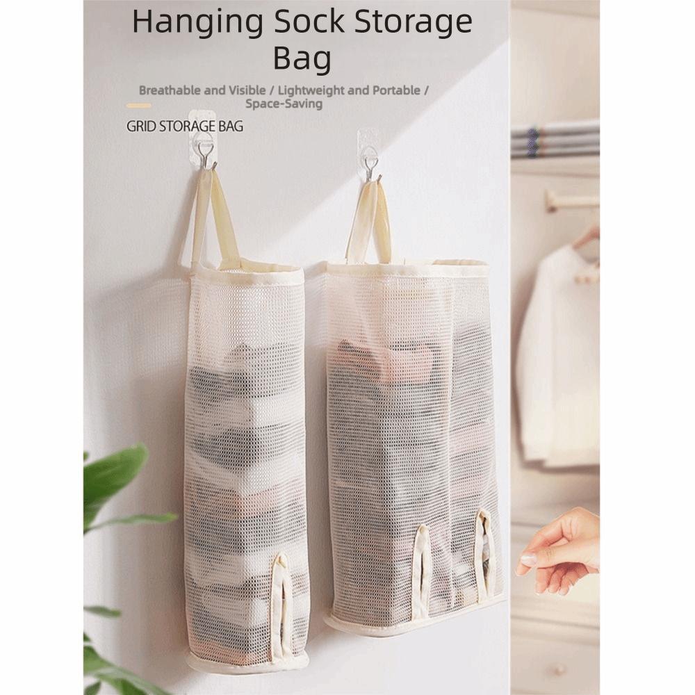 Space Saving Sock Storage Bag Large Capacity Grocery Bag Holder  Closet Organizer