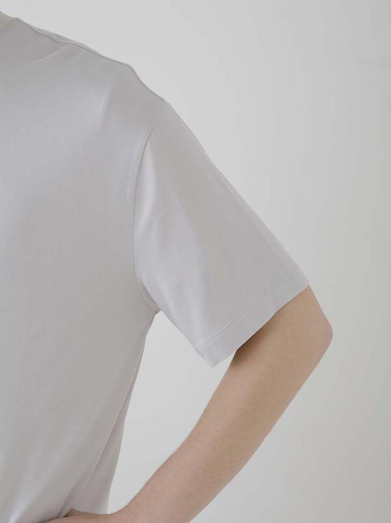 Gelato Pique HOMME Rayon Pique Logo PMCT251954 LGRY M Cool-Touch T-Shirt Men's