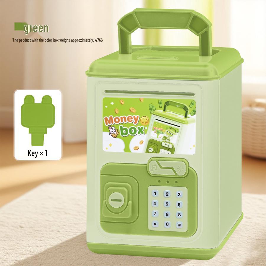 

Children s Secure Piggy Bank with Light, Music, Key, and Large Storage