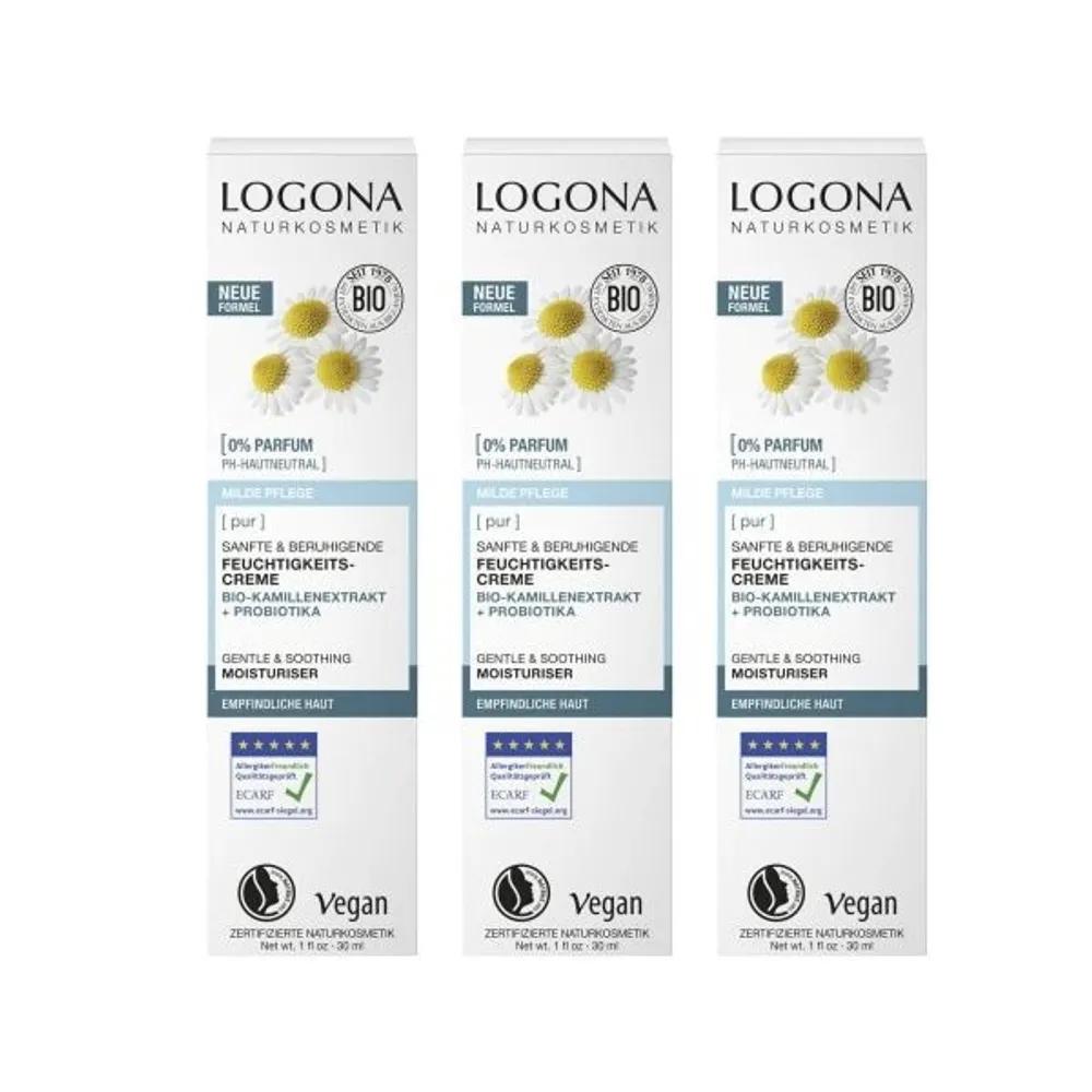 Logona PUR Moisturizing Cream 30ml x 3